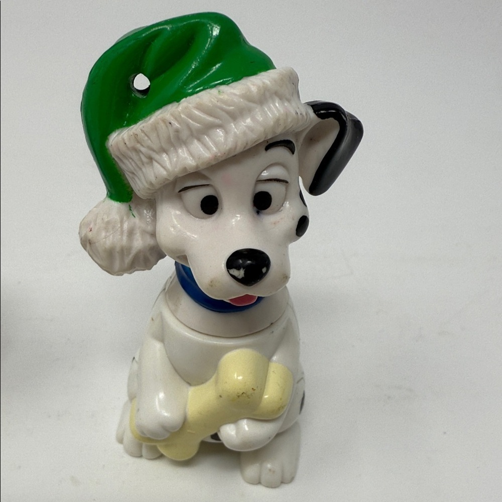 Vintage Walt Disney 101 Dalmatian Figurines - White and Black 3” Christmas Toys - Picture 4 of 5